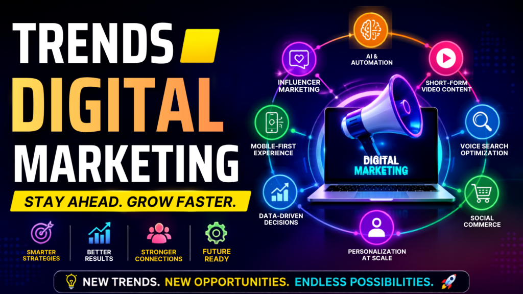 Trends in Digital Marketing: AI, SEO, Social Media and Digital Marketing Strategies