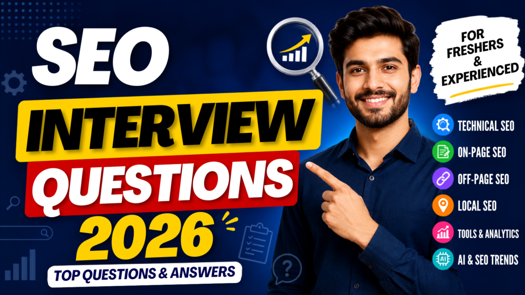 SEO Interview Questions 2026 – Top SEO Interview Questions and Answers