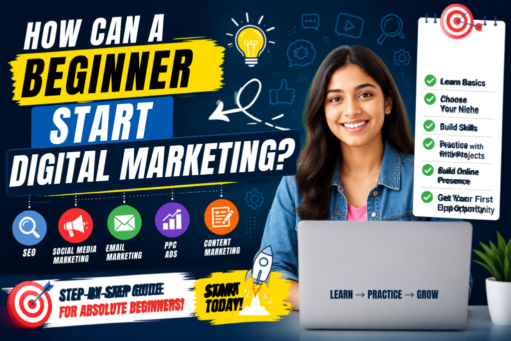 How Can a Beginner Start Digital Marketing – Beginner Digital Marketing Roadmap