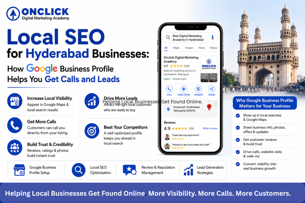Local SEO Course in Hyderabad with Google Business Profile Training at Onclick Digital Marketing Academy