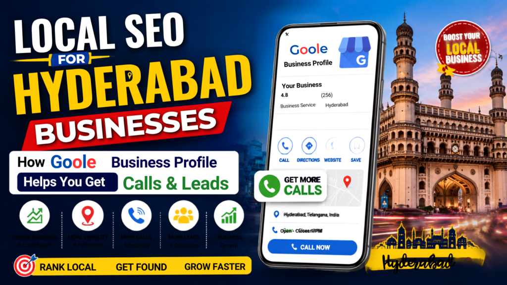 Local SEO for Hyderabad businesses using Google Business Profile to get calls and leads
