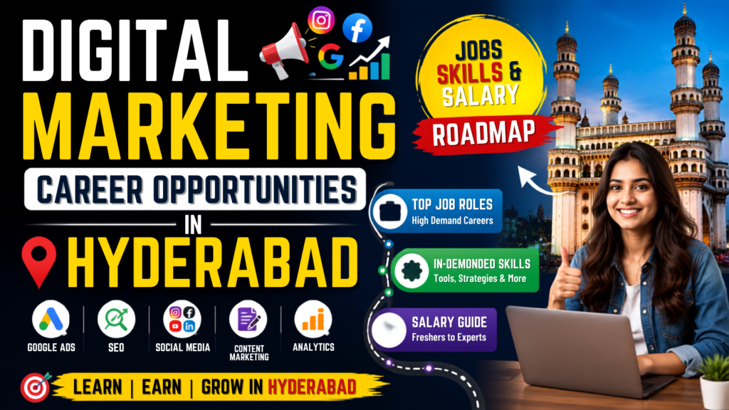 Digital Marketing Career Opportunities in Hyderabad – Jobs, Skills and Salary Roadmap